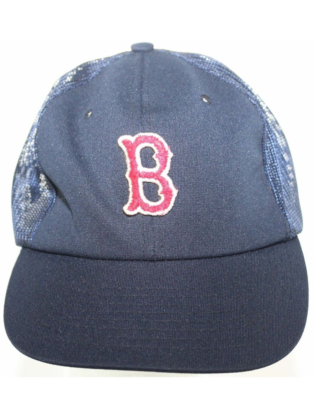 Vintage 80s Boston Red Sox Sports Specialties MLB Baseball Hat Blue Snapback Cap